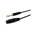 CAVO 6,3MM MONO/PRESA XLR 3PIN 1,8M PROFESS.AUDIO MUSIC