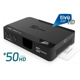 DECODER TIVUSAT HD TS9018 TELE SYSTEM CON SMART CARD INCLUSA