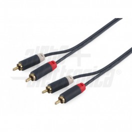 CAVO AUDIO 2RCA-2RCA GOLD 2m BLISTER HQ