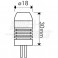 LAMP.LED G4 12VDC-AC 2W 6000K