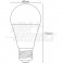LAMP.BULBO LED 10W 230V E27 40