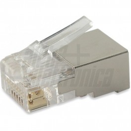 SPINA RJ45 8P8C CAT5E SCHER.SO Spina modulare RJ45 Cat.5e Schermata - per cavo rigido e flessibile