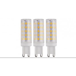 KIT 3 LAMPADINE .G9 PLAST.6W 3000K 64LED G9 230V 630LM