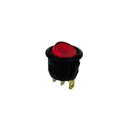 INTERRUTTORE .A BIL.UNIP.DA PANN.6A 250V Interruttore unipolare a bilancere luminoso rosso 230v
