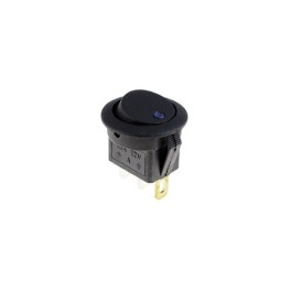 INTERRUTTORE BIL.C/LED 12V BLU ON-OFF 3P Interruttore a bascula unipolare per auto luminoso blu 12v on-off