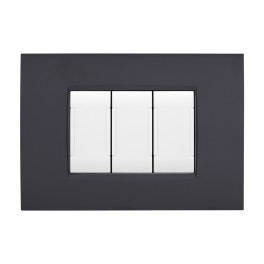 PLACCA TECNOPOL. ART 8007-02 7P NERO