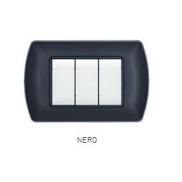 PLACCA METALLO T1 8807-02 7P NERO