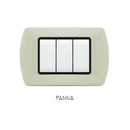 PLACCA METALLO T1 8807-28 7P PANNA