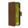 CUSTODIA BOOK WALLET IPHONE 11 MARRONE Custodia a libro rigida con 3 tasche portatessere e tasca per documenti, chiusura con cli