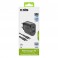 Kit caricabatterie da rete 12/24V PD 18W Ultra Fast Charge con connettore e cavo USB - Type C, lugnhezza 1,5mt, colore nero