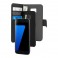 PURO CUST.Samsung Galaxy S7 BOOK NERO CON FLIP ORIZZONTALE