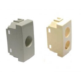 PLASTICA 1 FORO TIPO VIMAR PLANA