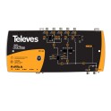 AMPLIFICATORE  DTKOM MATV 5 INGRESSI FM-BIII-21..36-38..48-U Centrale larga banda DTKom 5 ingressi: FM-BIII-21..36-38..48-UHF -