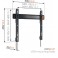 SUPPORTO TV WALL 3305 NERO 40"-100" SPESSORE 2,3CM
