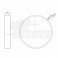 Plafoniera Led 16W 3000K Bianca 230Vac