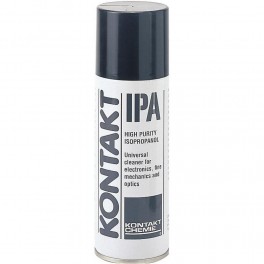 SPRAY KONTAKT IPA B-200ML ISOPROPANOLO Alcol isopropanolo estremamente puro per la pulizia professionale dei vetri ottici. Lo sp