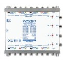 Multiswitch passante 9 cavi 4 derivate completo di alimentatore  ibrido dcss legacy