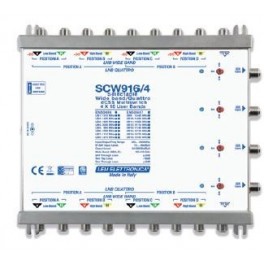 Multiswitch passante 9 cavi 4 derivate completo di alimentatore  ibrido dcss legacy