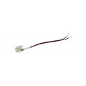 CONNETTORE 10MM CON CAVO 20CM X STRISCE LED SING.COLORE