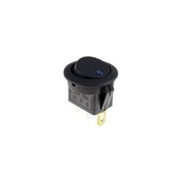 INTERRUTTORE BIL.C/LED 12V BLU ON-OFF 3P Interruttore a bascula unipolare per auto luminoso blu 12v on-off