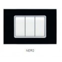 PLACCA VETRO GEM 6003BL-2 3P NERO
