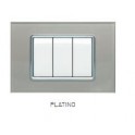 PLACCA VETRO GEM 6003BL-8 3P PLATINO