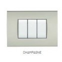 PLACCA TECNOPOL. ART 8002-11 2P CHAMPAGNE