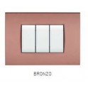 PLACCA TECNOPOL. T1 8002-14 2P BRONZO