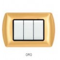 PLACCA METALLO T1 8803-03 3P ORO