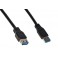 CAVO PROLUNGA USB 3.0 0,5MT CAVO PROLUNGA USB 3.0 CONNETTORI A MASCHIO/FEMMINA IN RAME MT 0,5