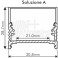 Kit 2 tappi 4 viti per prof.091Vite cent