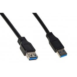 CAVO PROLUNGA USB 3.0 0,5MT CAVO PROLUNGA USB 3.0 CONNETTORI A MASCHIO/FEMMINA IN RAME MT 0,5