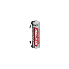BATTERIA STILO AA NI-MET.HID.2500MA CON TERMINALI