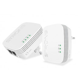 Powerline 600KIT ** MINI **  STRONG *** STRONGPOWERL600DUOMINI ***  Mini duo Powerline Kit CPL 600 Mbit/s