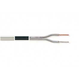 CAVO C/100 2x1,00 BIANCO AL METRO Piattina polarizzata per casse acustiche 2x1.00 mm²   ( PREZZO AL METRO )