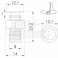MINI SPOT LED 12V ACCIAIO BIAN