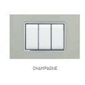 PLACCA VETRO ART 8004BL-4 4P CHAMPAGNE