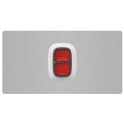 Pulsante di emergenza wireless con protezione contro pressioni accidentali DOUBLEBUTTON WHITE