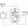 ALIMENTATORE TV SWITCH 12V 200mA F Alimentatore per amplificatore antenna - 12Vdc 200mA - Con connettori F