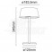 Lampada led da tavolo nera con int.touch Lampada da tavolo regolabile a Led con corpo snodato ed interruttore Touch - Nera 4,8W