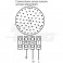 PLAFONIERA LED 16W IP44 D30CM