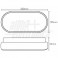 Plaf.Led Ovale 105mm 12W 230V 4000K Bia