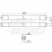 Tubo led vetro 90cm 230Vac 13W MEAT