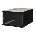 ARMADIO RACK 19" 6 UNITA' DA MURO NERO ARMADIO RACK 19" 6 UNITA' DA MURO PER RETI (A)350 X (L)540 X (P) 600 MM COLORE NERO