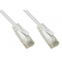 CAVO RETE CAT.6 UTP 2MT BIANCO CAVO RETE CATEGORIA 6 NON SCHERMATO UTP COLORE BIANCO HALOGENFREE MT 2 SLIM