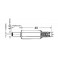 Spina alimentazione dc volante 5,5x2,5 PR.ALIMEN.VOL.5,5 X 2,5MM.C/GU