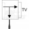 ADATTATORE  IN/OUT SP SC21P/PR SCART Adattatore da spina scart a presa scart, Presa jack Ø3,5mm Stereo