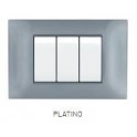 PLACCA TECNOPOL. T2 6002-20 2P PLATINO