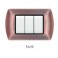 PLACCA METALLO T1 8804-10 4P RAME