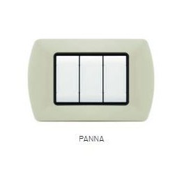 PLACCA METALLO T1 8807-28 7P PANNA